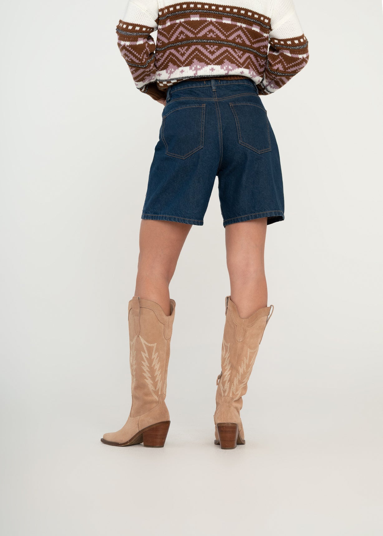Short con apliques brillantes - Azul 14_459G351_AZU194227_6