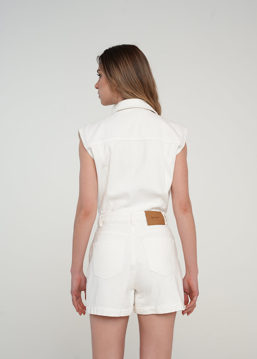 Enterizo corto en white denim - Crudo 14_461H301_CRU111001_7