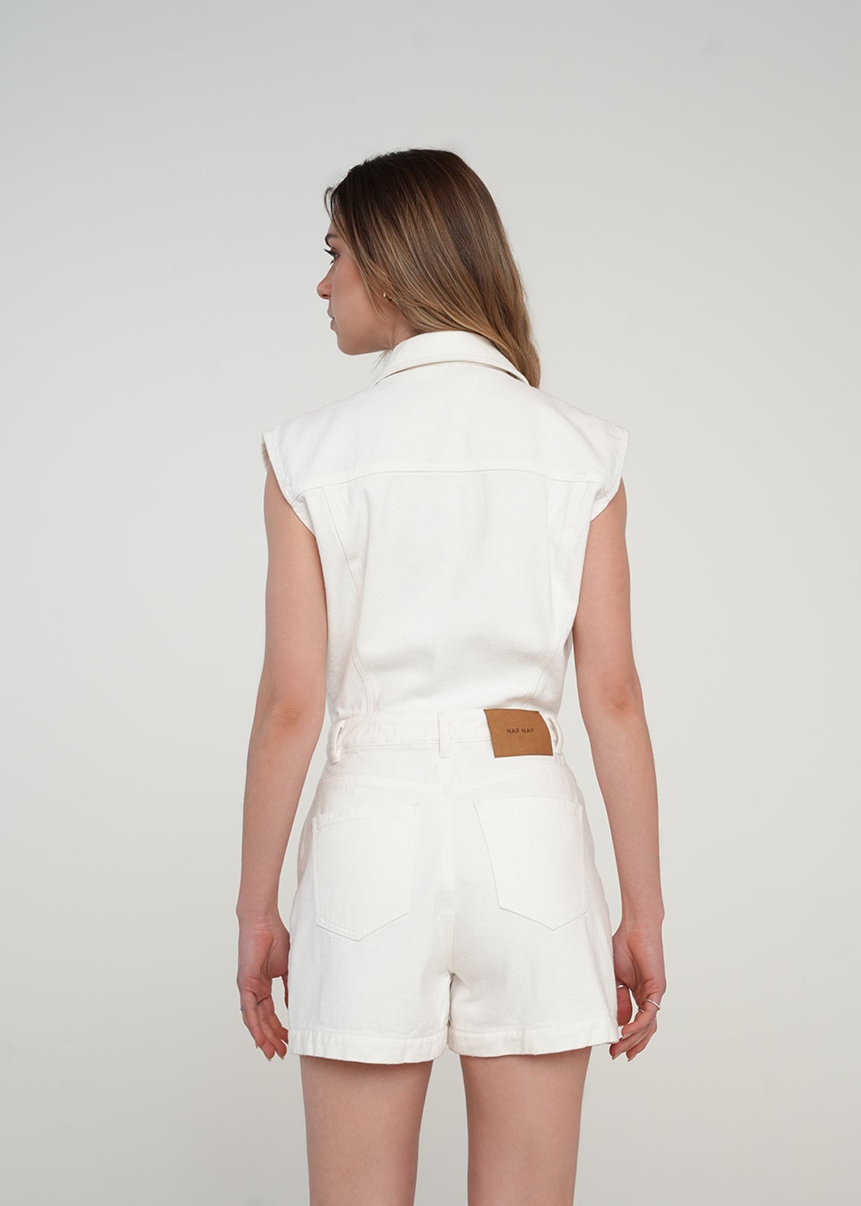 Enterizo corto en white denim - Crudo 14_461H301_CRU111001_7