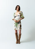 Vestido corto estampado - Crudo 14_471G301_CRU110605_0