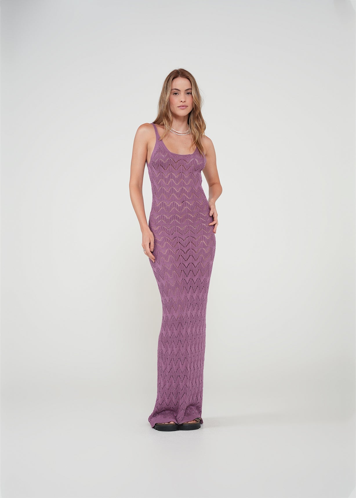 Vestido largo tejido - Morado 14_472H003_MOR171610_0