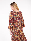 Vestido largo con estampado - Naranja 14_473D320_A04311_3