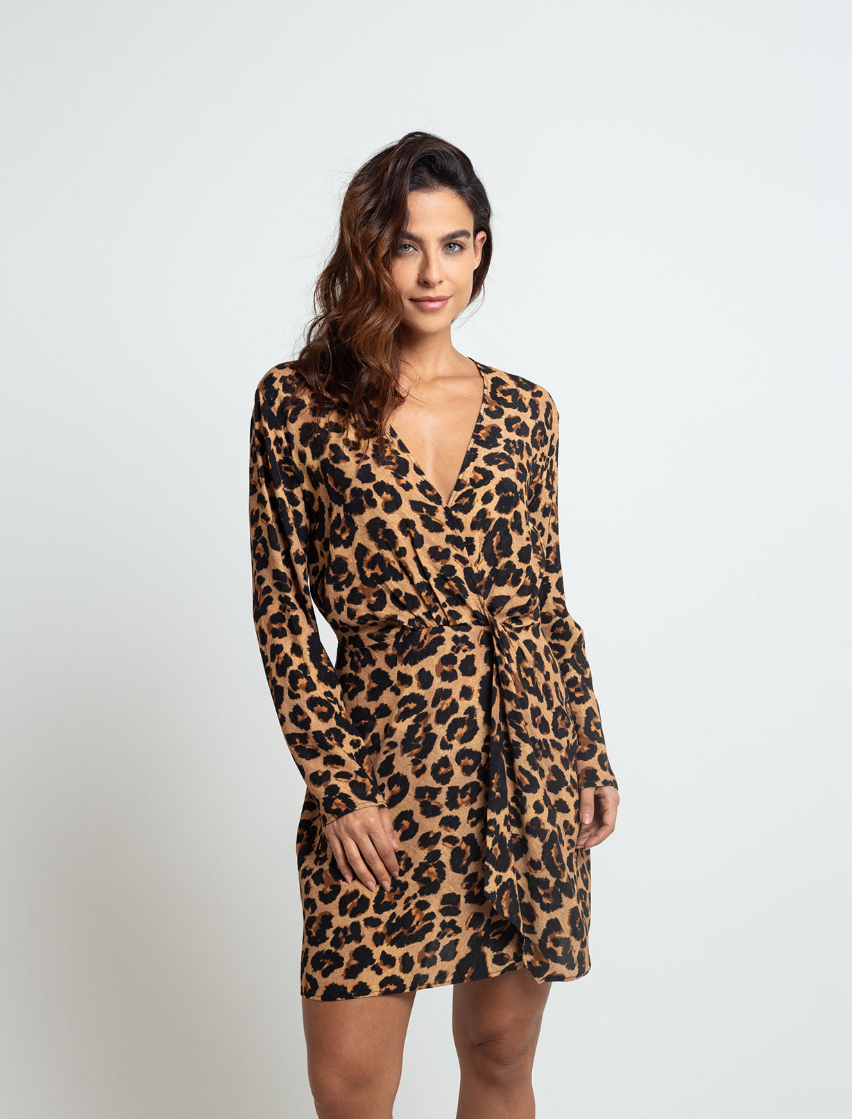 Vestido con estampado animal print - Amarillo 14_473F350_AMA171125_3
