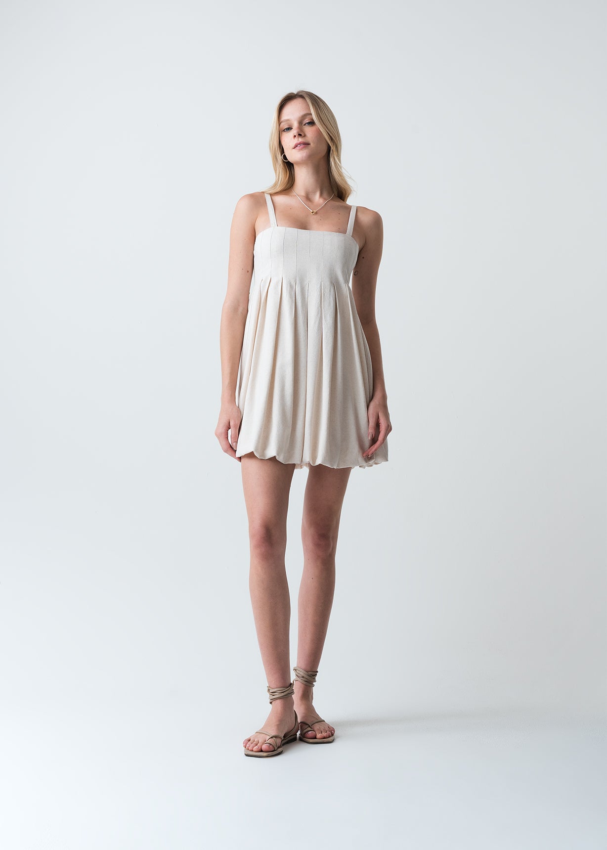 Vestido corto para llevar en planes con amigas - Crudo 14_473G386_CRU111001_0