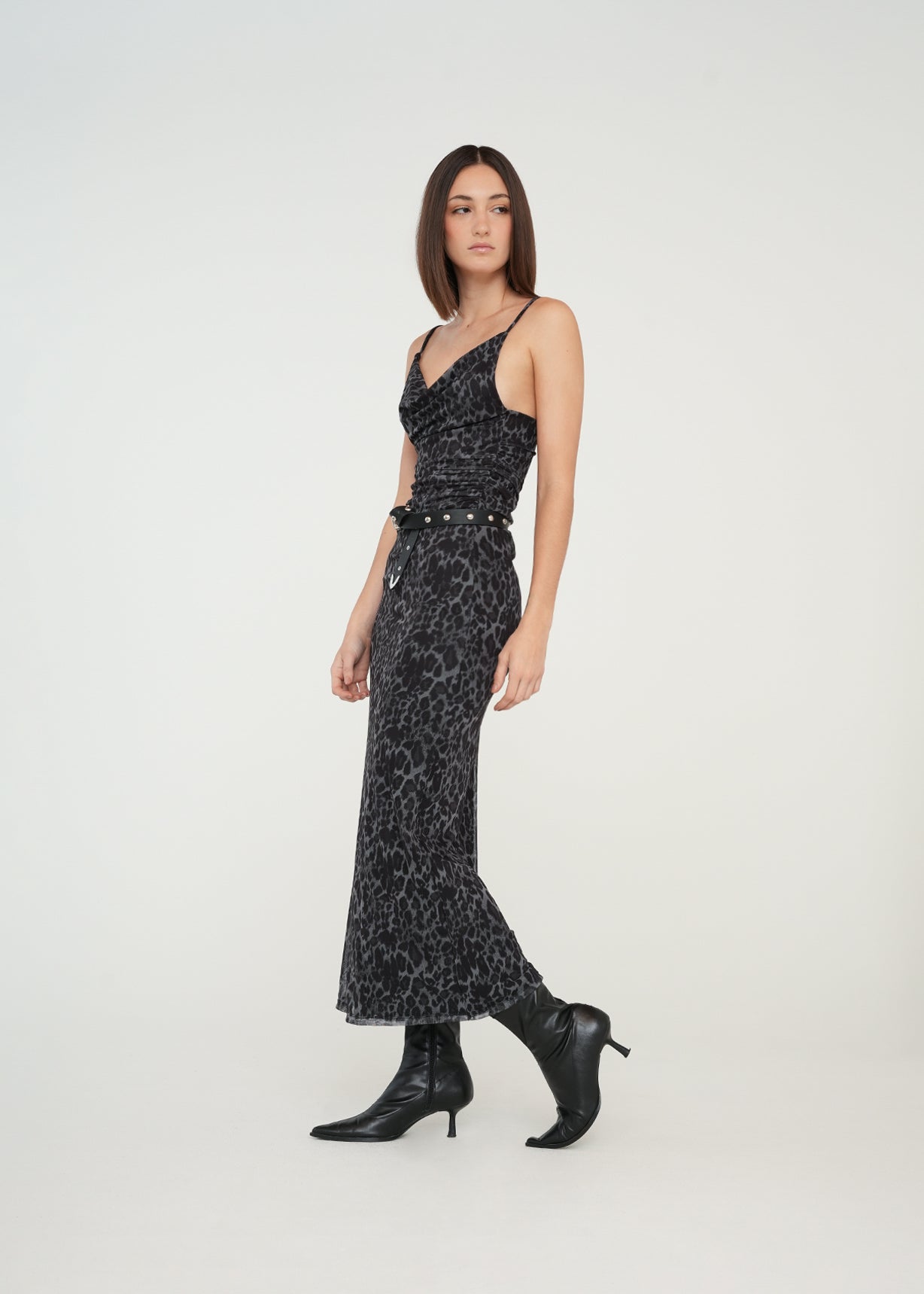 Vestido largo de animal print - Negro 14_479G003_NEG193909_5