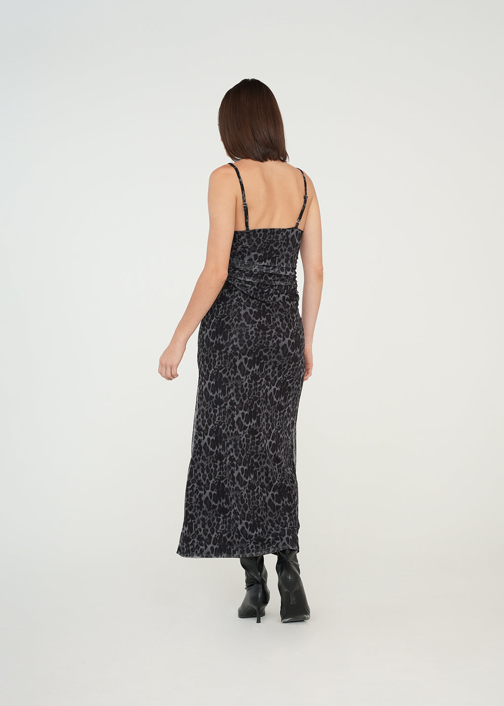 Vestido largo de animal print - Negro 14_479G003_NEG193909_6