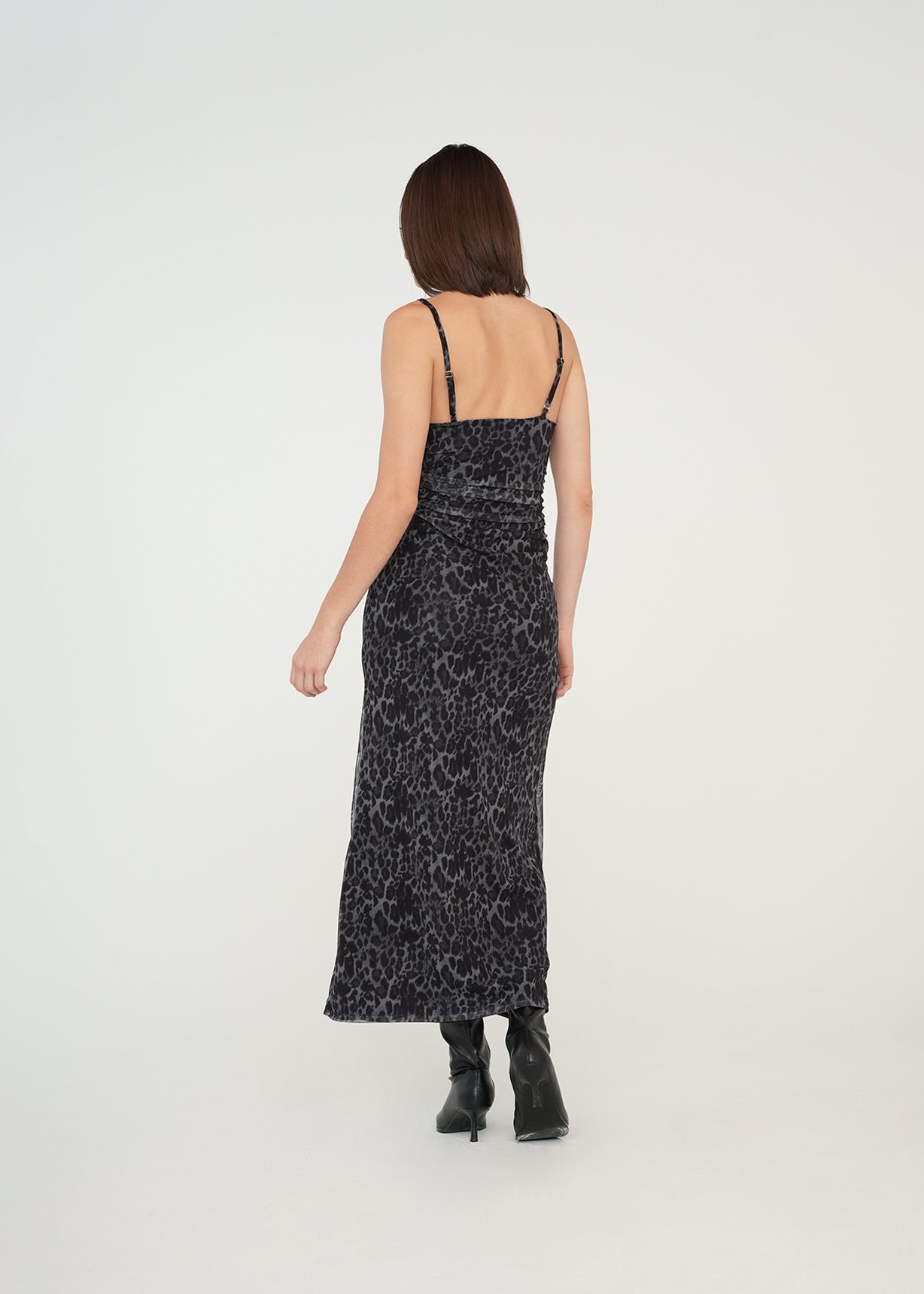 Vestido largo de animal print - Negro 14_479G003_NEG193909_6