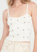 Camiseta tejida con mini flores - Crudo 14_481H032_CRU110605_0