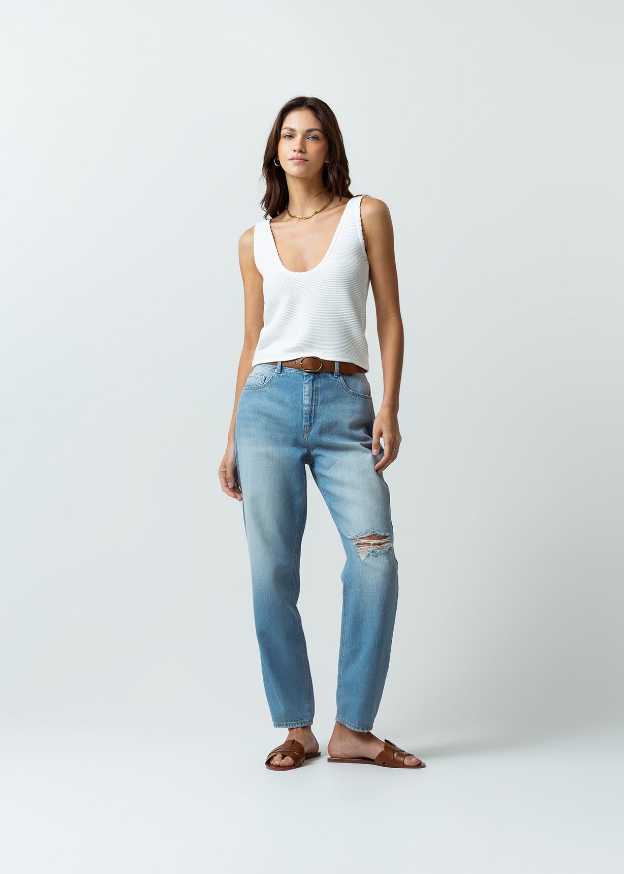 Camiseta tejida - Crudo 14_482G040_CRU110605_5