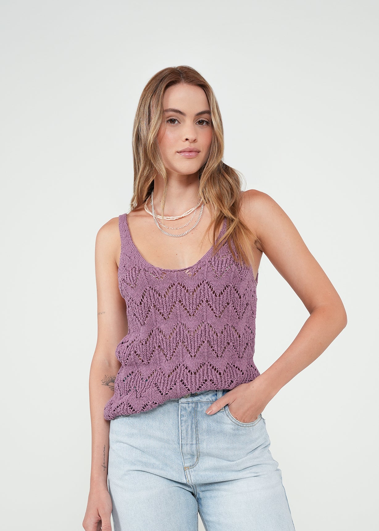 Camiseta de tiras tejida - Morado 14_482H012_MOR171610_3