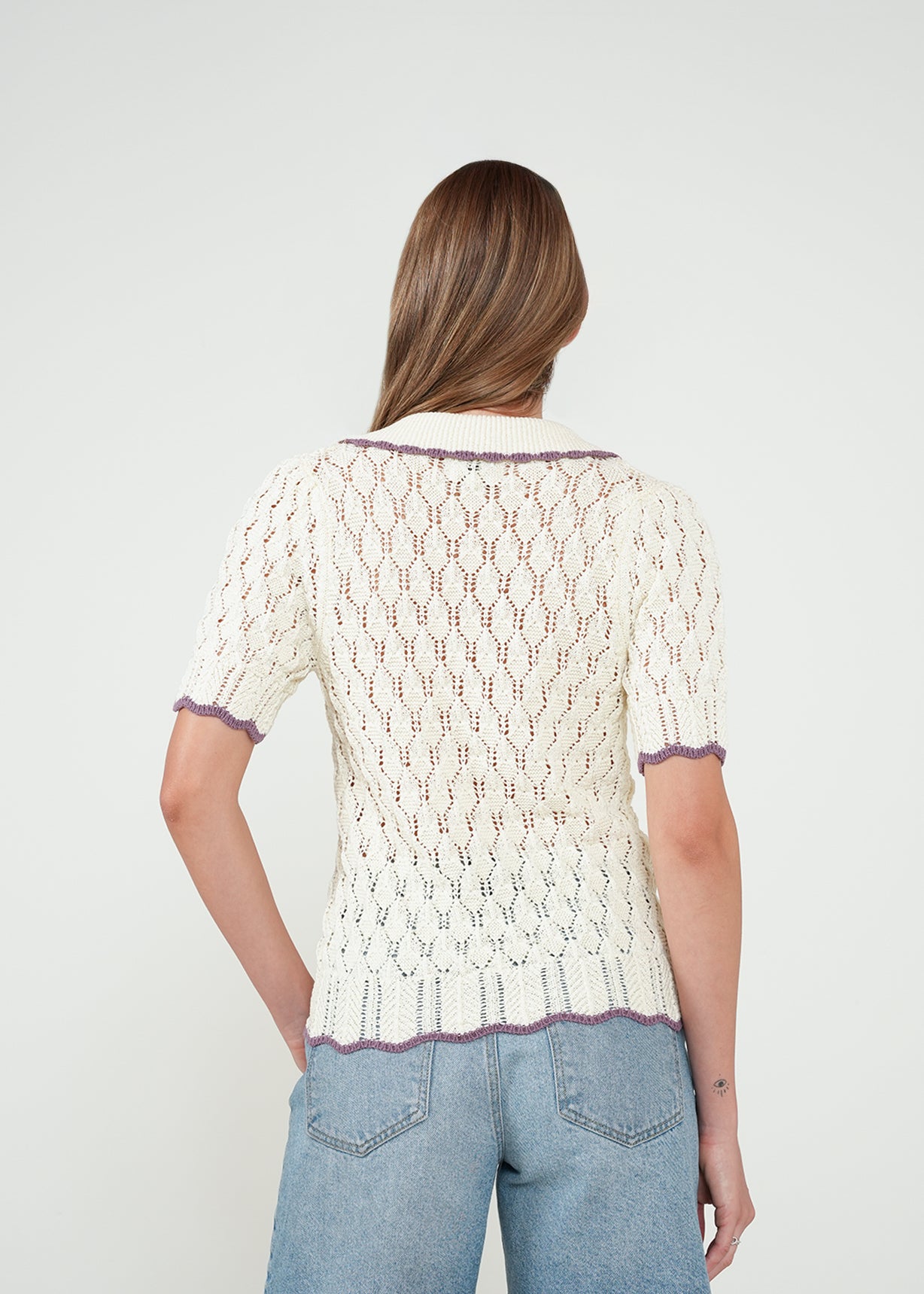 Camiseta tejida manga corta - Crudo 14_482H016_CRU110107_7