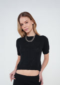 Camiseta tejida con brillo - Negro 14_482H022_NEG193909_0