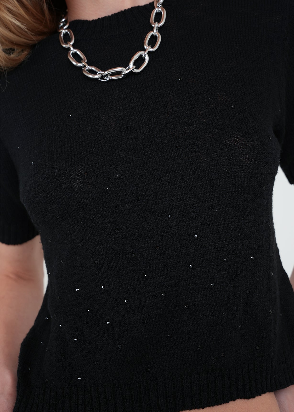 Camiseta tejida con brillo - Negro 14_482H022_NEG193909_4