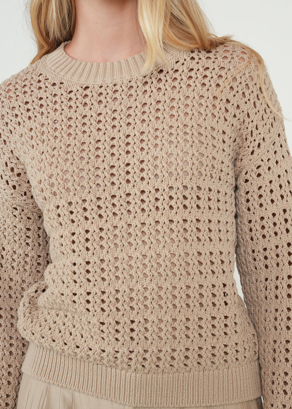 Buzo tejido cerrado - Beige 14_482H037_BEI151307_4