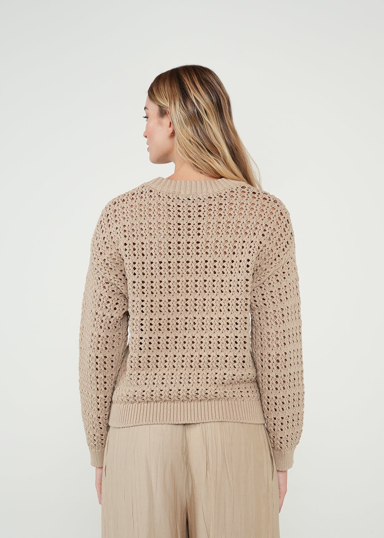 Buzo tejido cerrado - Beige 14_482H037_BEI151307_7