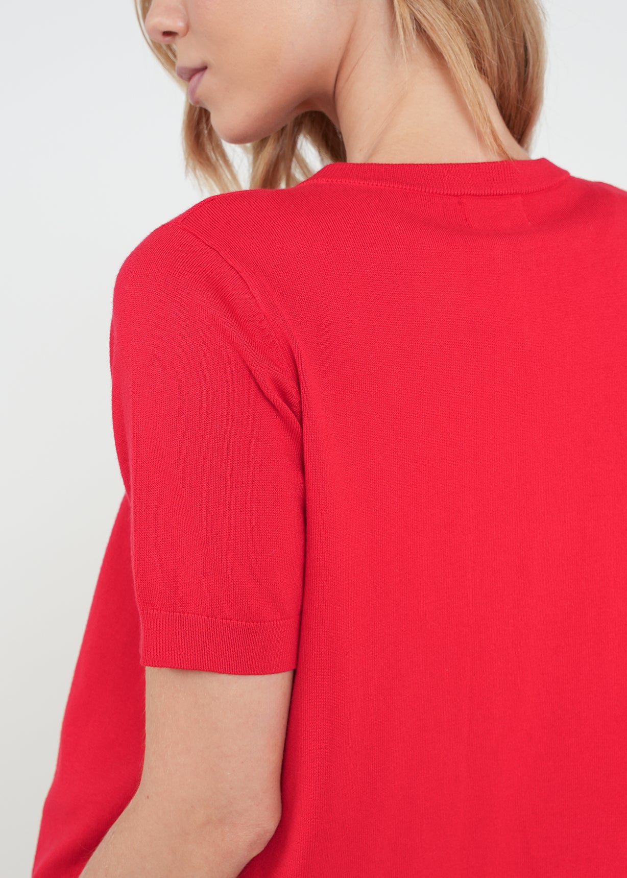 Camiseta tejida con botones - Rojo 14_482H045_ROJ181563_6