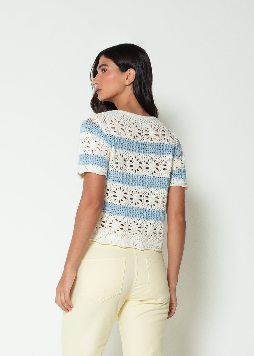 Camiseta tejida a rayas - Crudo 14_482H081_CRU110605_7