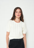 Camiseta tejida manga corta - Crudo 14_482H083_CRU110605_0
