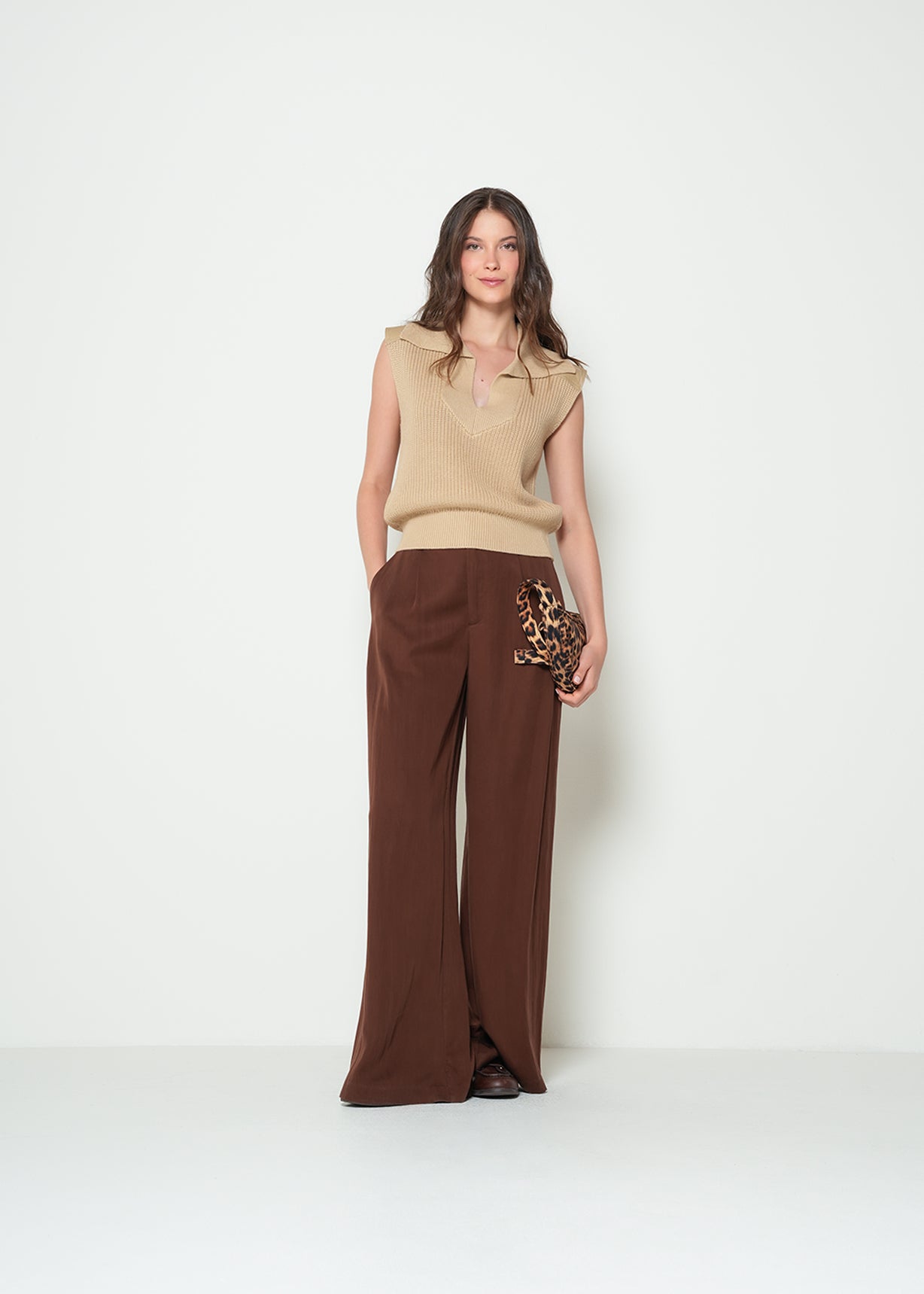 Camiseta tejida manga sisa - Beige 14_482H086_BEI151116_3