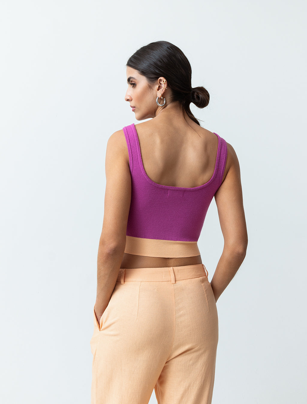 Camiseta tejida tipo crop - Morado 14_483F093_MOR183027_5