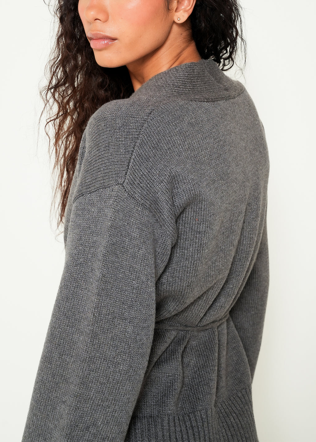 Tejido manga larga cuello en V - Gris 14_483H037_GRI185204_6