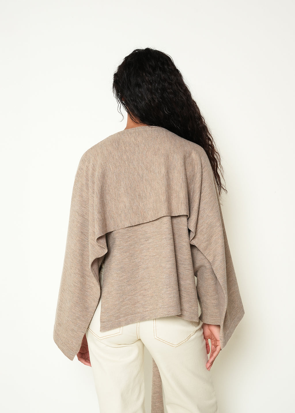 Tejido buzo manga larga cuello alto - Beige 14_483H043_BEI161212_7