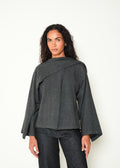 Tejido buzo manga larga cuello alto - Gris 14_483H043_GRI185204_0
