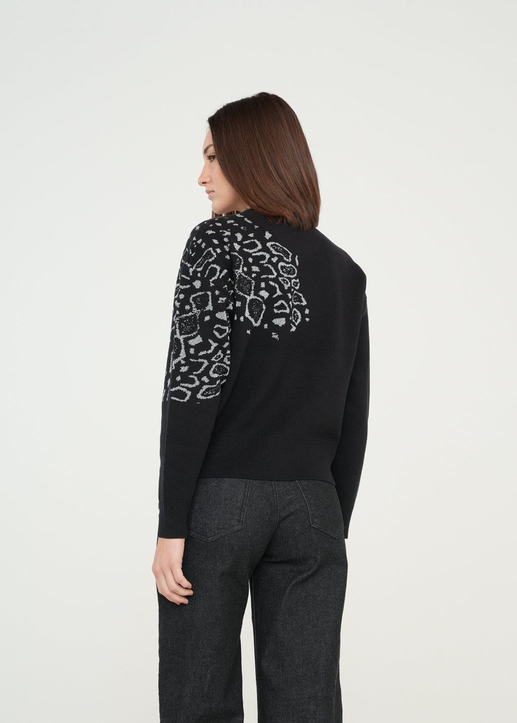 Buzo tejido de animal print - Negro 14_489G012_NEG193909_5