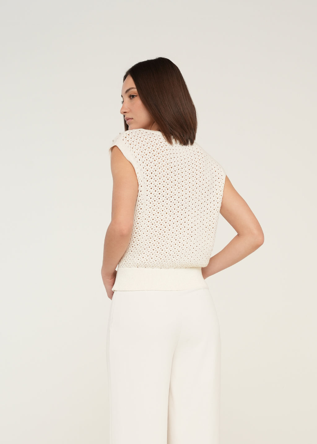 Camiseta tejida con perlas - Crudo 14_489G015_CRU110605_7