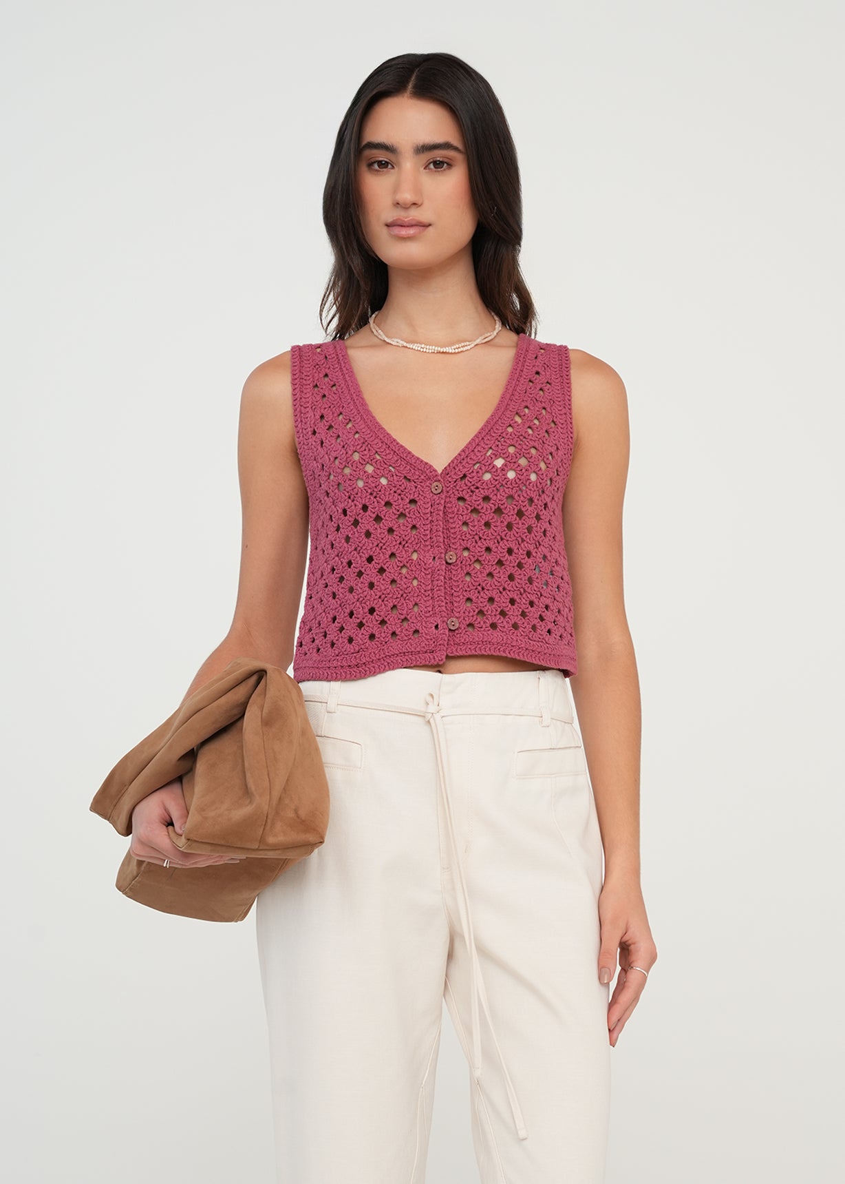 Camiseta tipo chaleco tejida - Rosa 14_489G060_ROS171623_0
