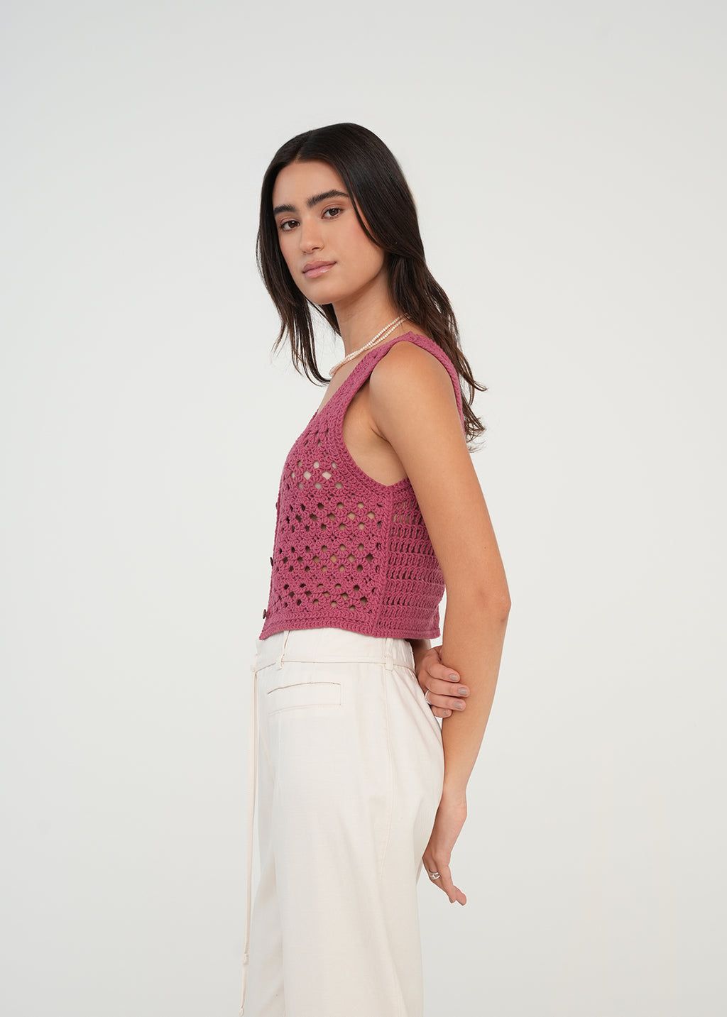 Camiseta tipo chaleco tejida - Rosa 14_489G060_ROS171623_3