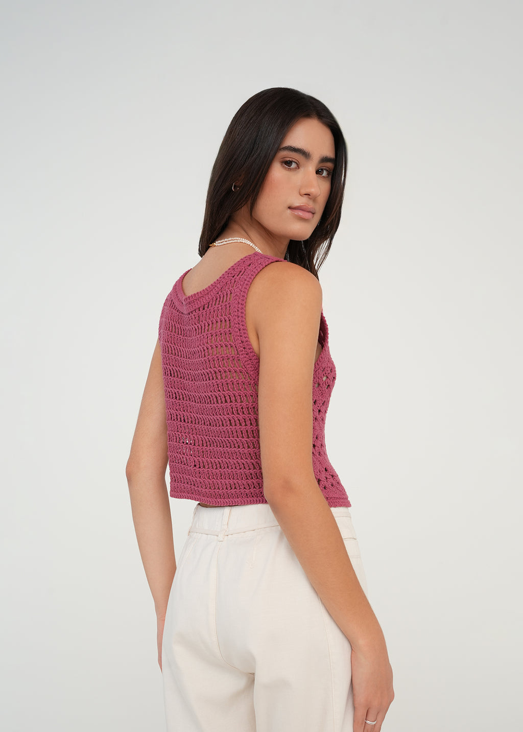 Camiseta tipo chaleco tejida - Rosa 14_489G060_ROS171623_7