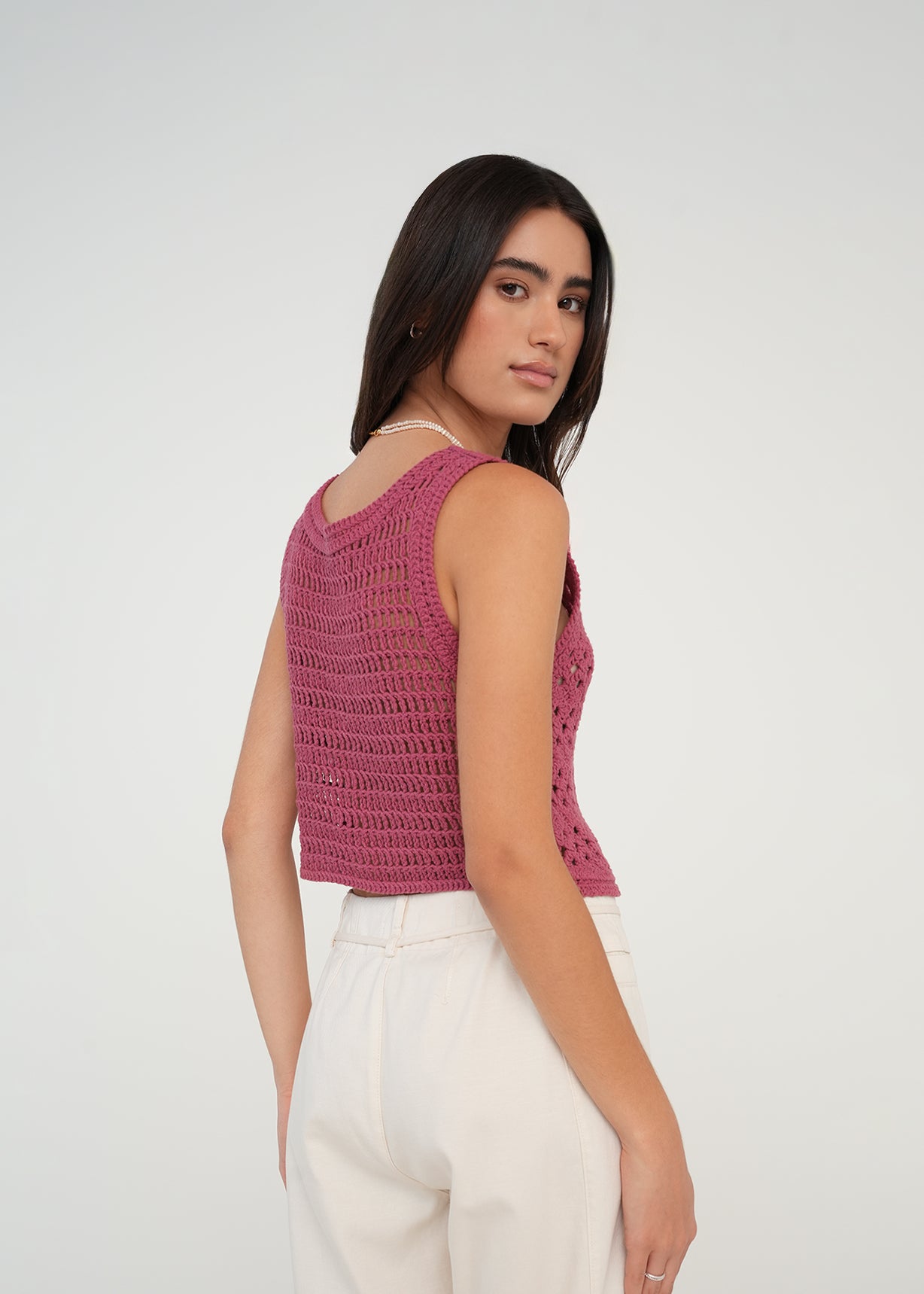 Camiseta tipo chaleco tejida - Rosa 14_489G060_ROS171623_7