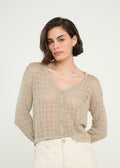 Cárdigan tejido - Beige 14_489G067_BEI151306_0