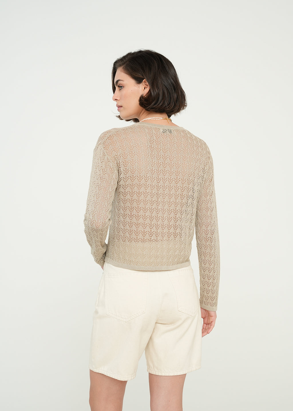 Cárdigan tejido - Beige 14_489G067_BEI151306_7