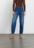 Jean Baggy tiro alto con bolsillos delanteros - Azul 14_491H001_AZU194227_0