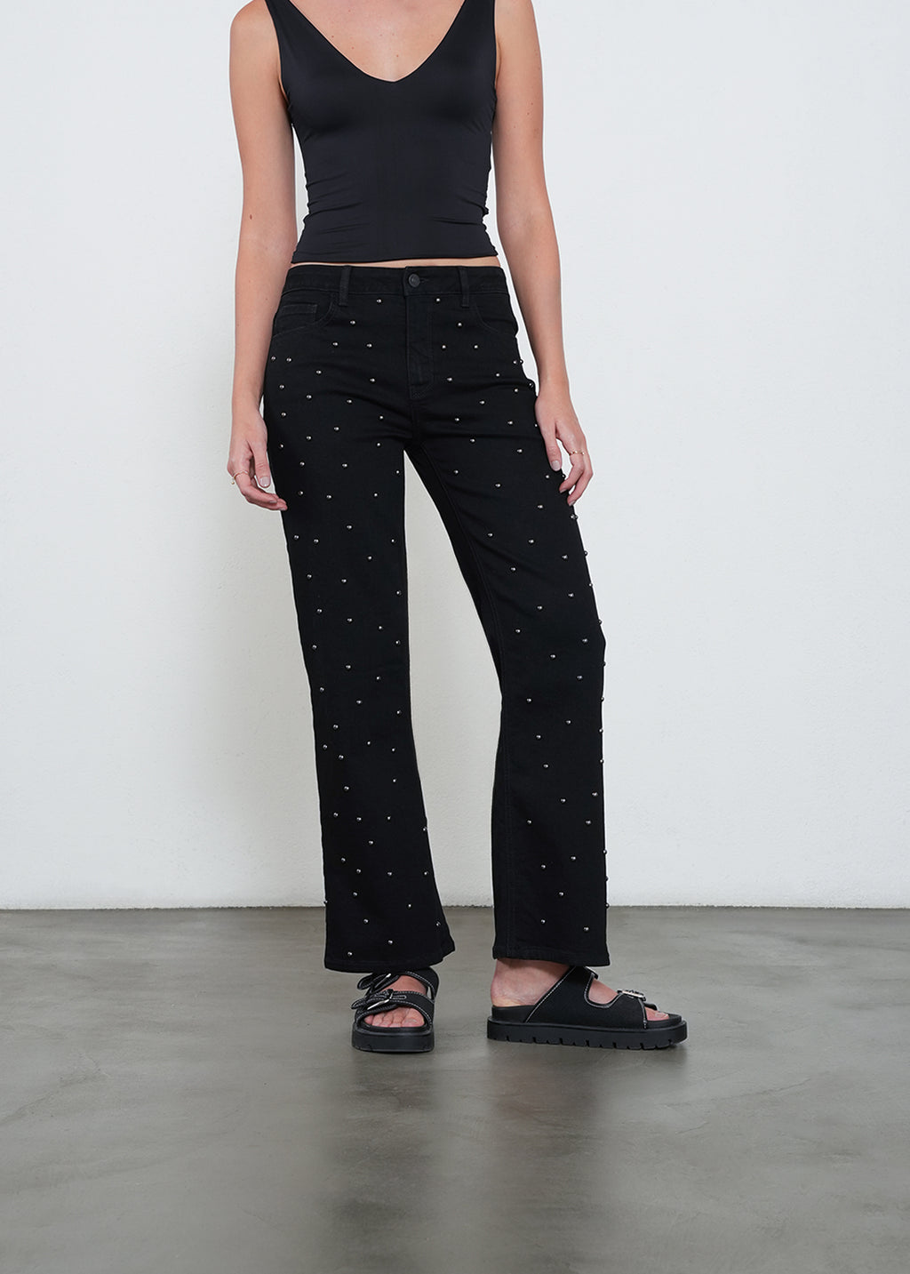 Jeans straight tiro medio - Negro 14_491H032_NEG193909_0