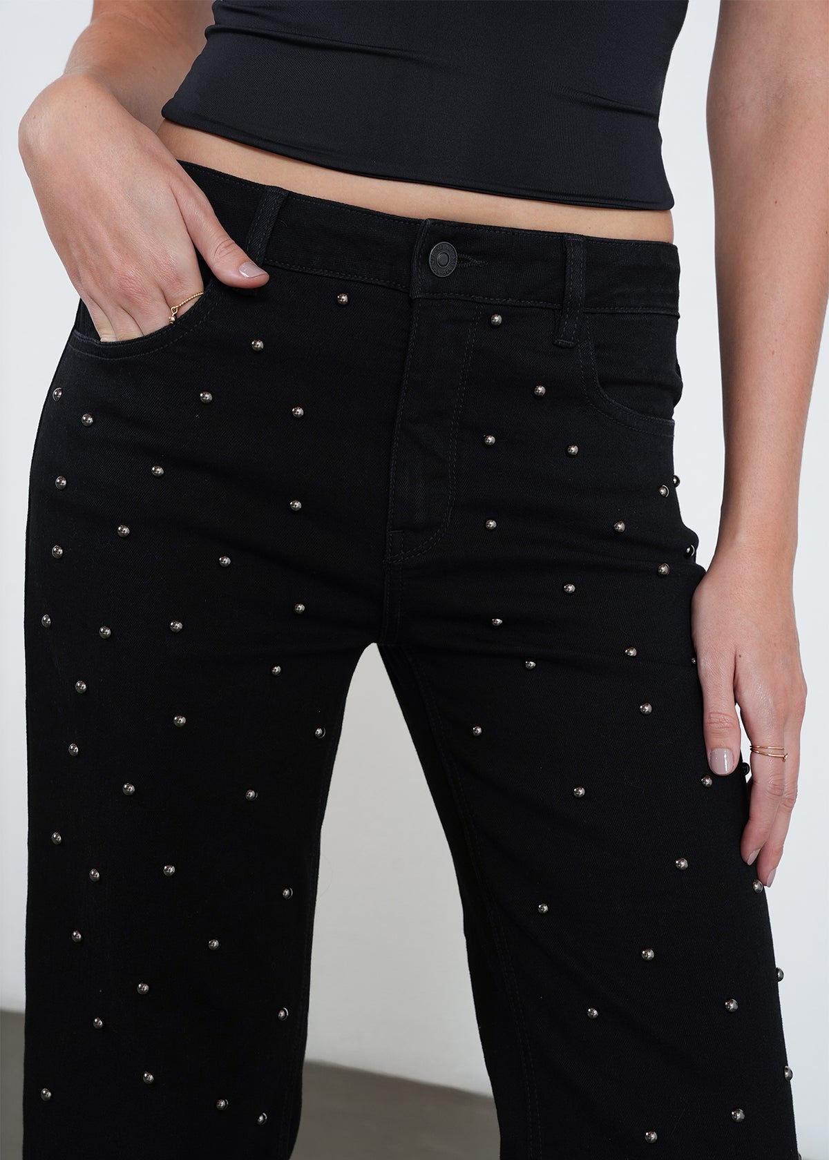 Jeans straight tiro medio - Negro 14_491H032_NEG193909_7