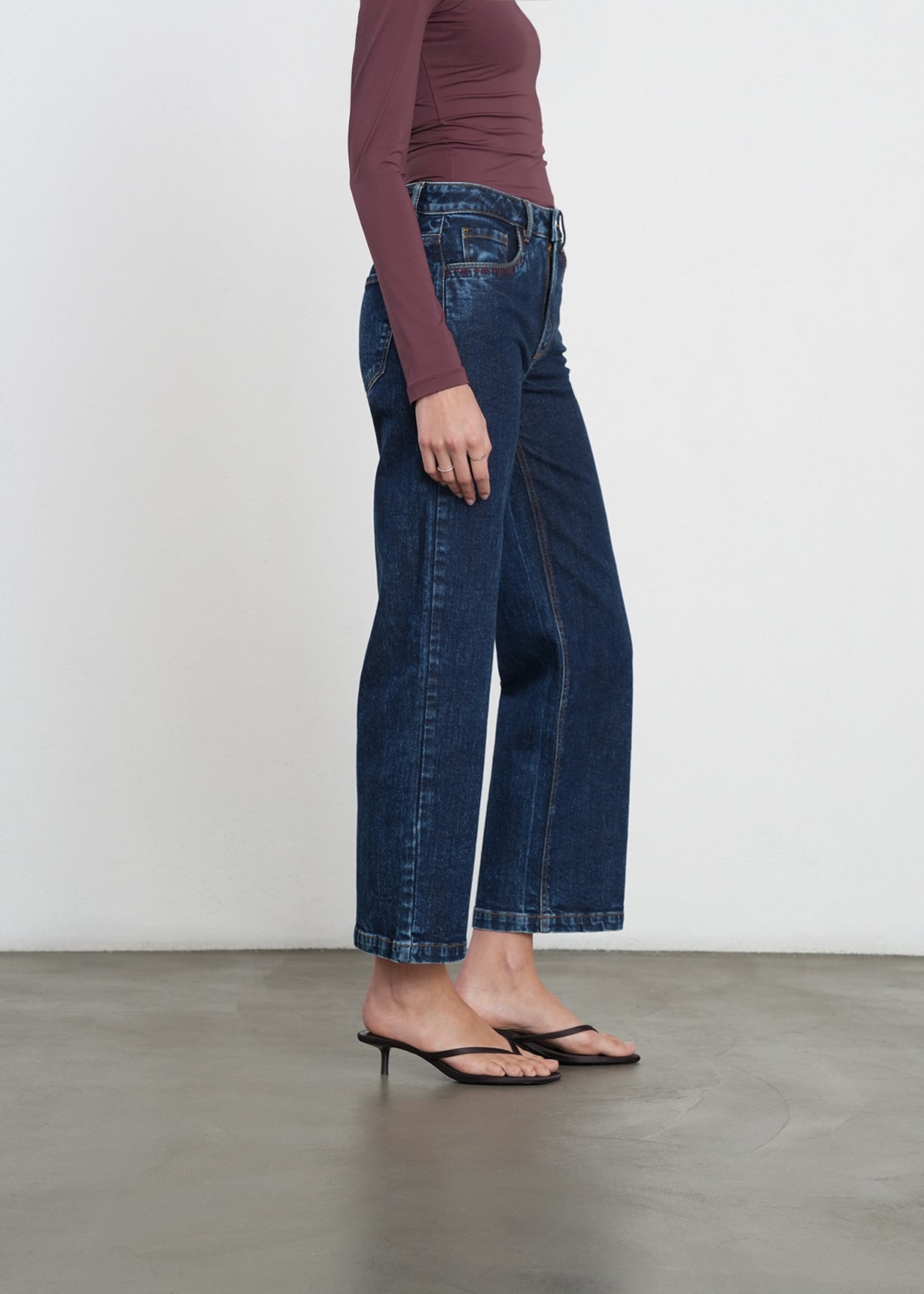 Jean Straight con efecto desgastado - Azul 14_491H044_AZU194227_5