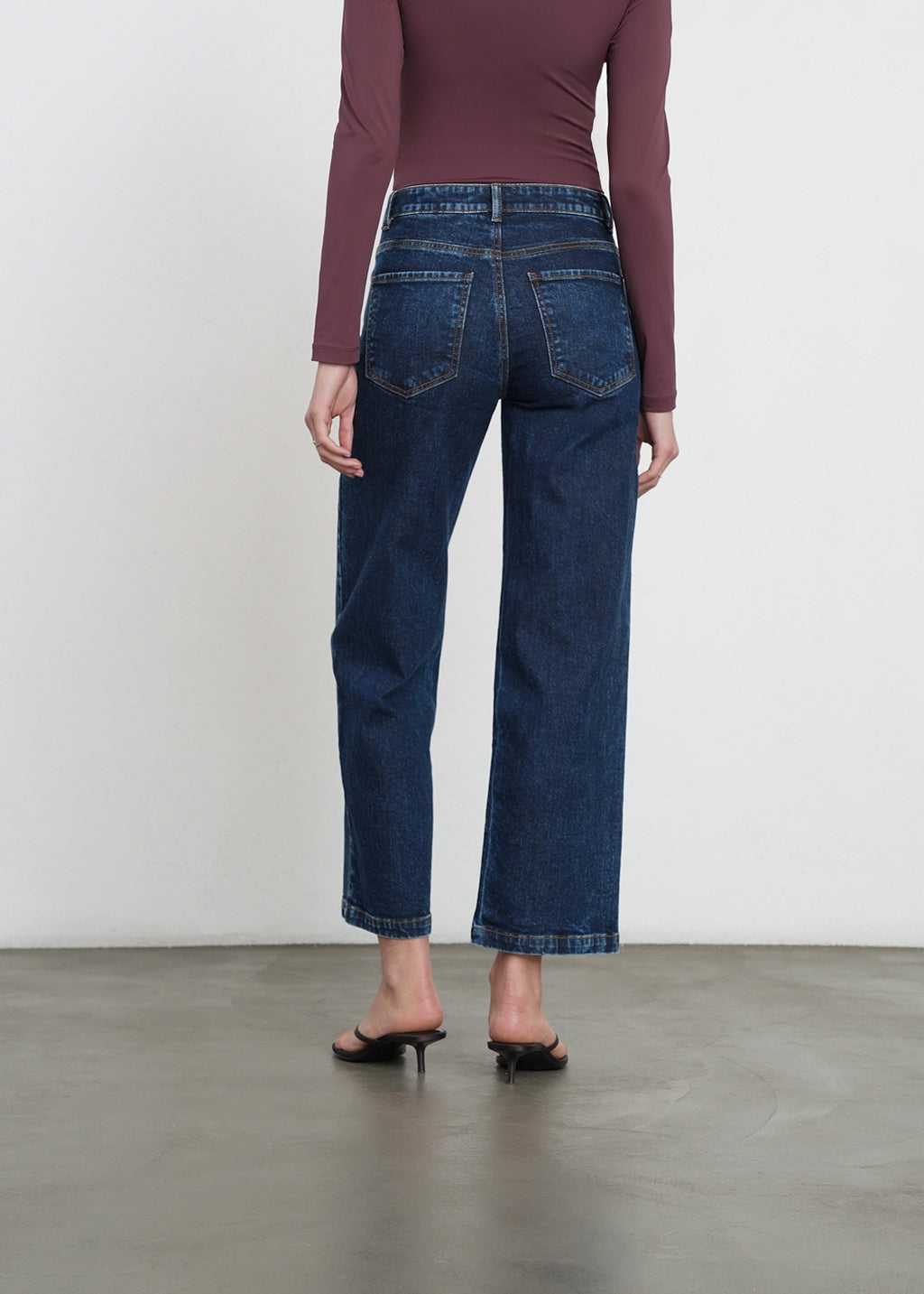 Jean Straight con efecto desgastado - Azul 14_491H044_AZU194227_6