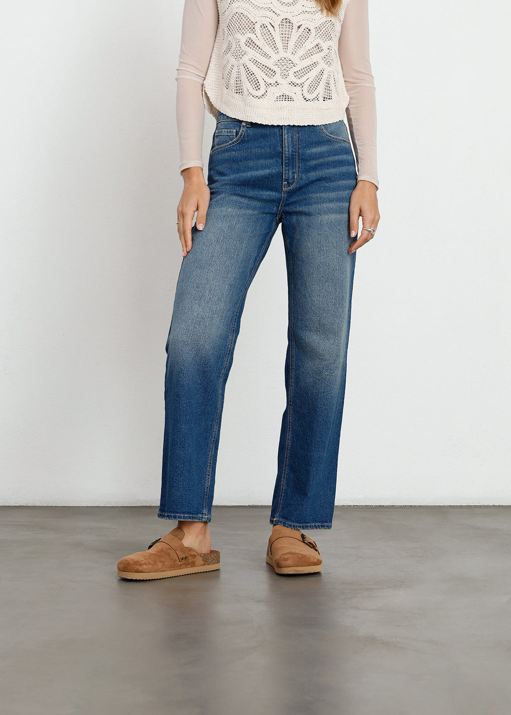 Jean Straight con desvanecido - Azul 14_491H088_AZU194227_0