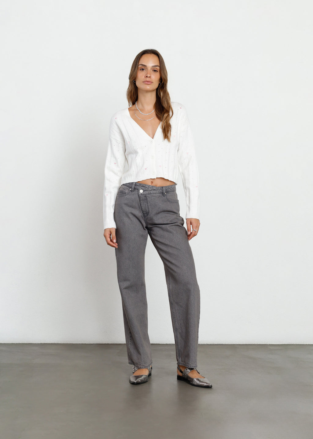 Jean Straight asimétrico en pretina - Gris 14_491H330_GRI184005_3
