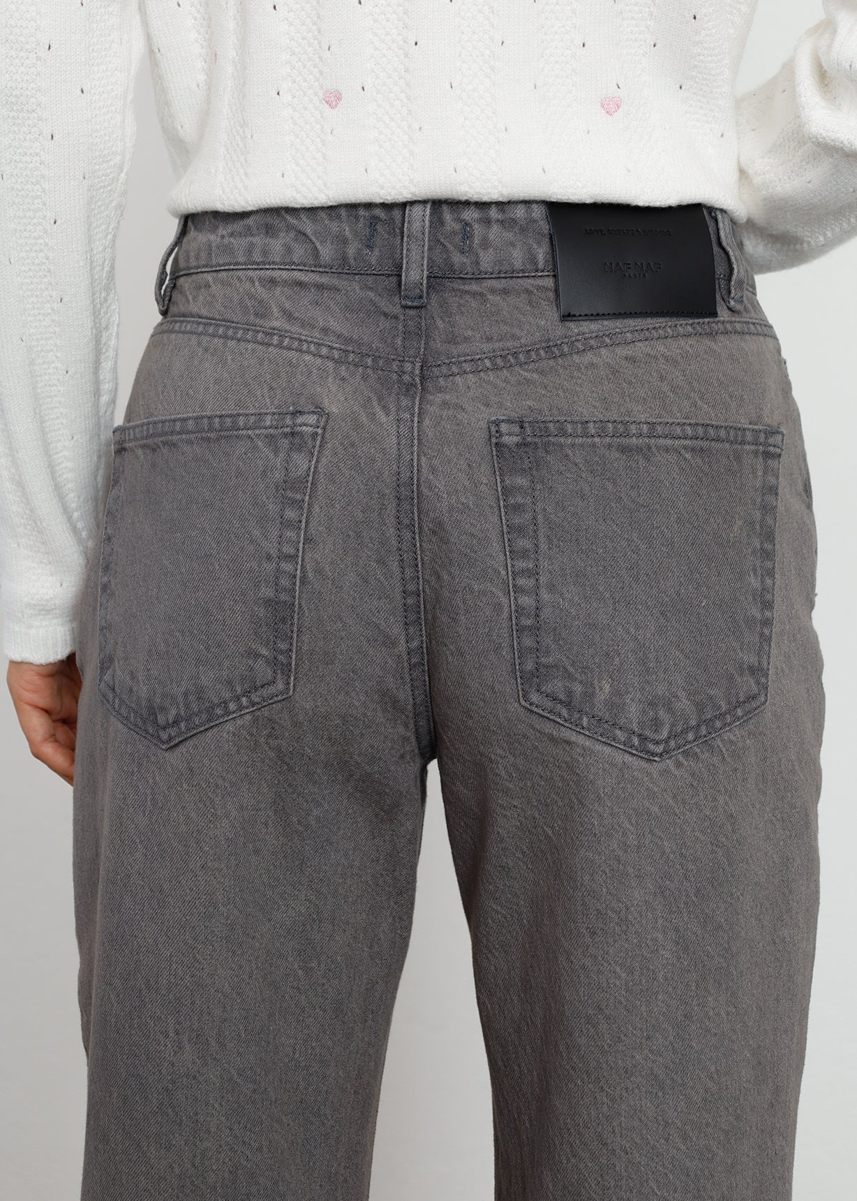 Jean Straight asimétrico en pretina - Gris 14_491H330_GRI184005_4