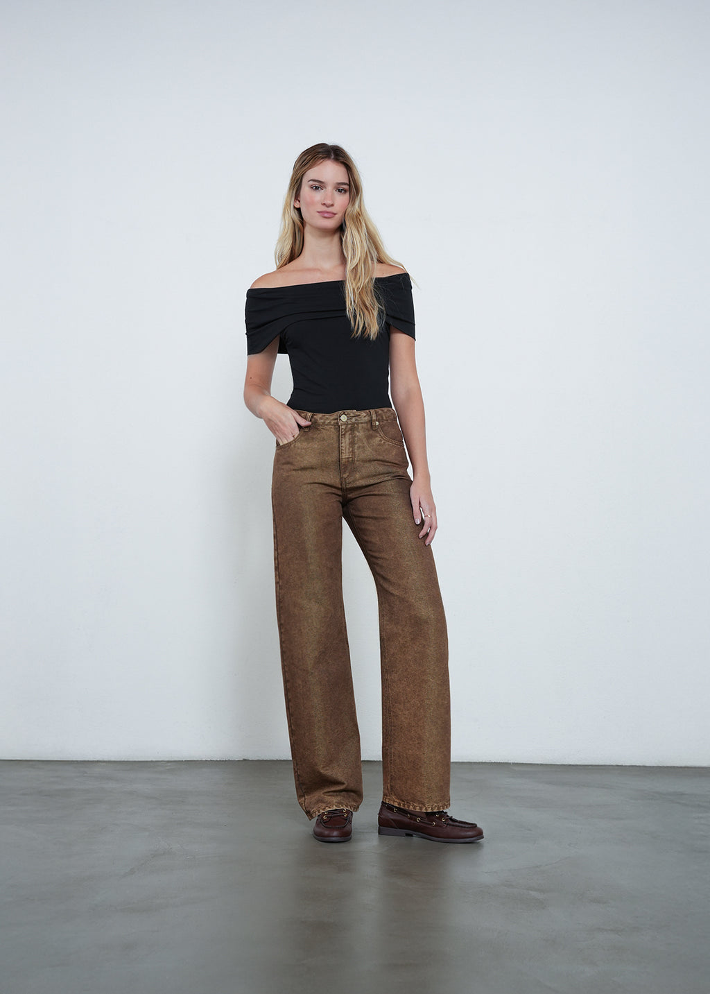 Jean Straight estilo vintage - Beige 14_492H336_BEI151307_3