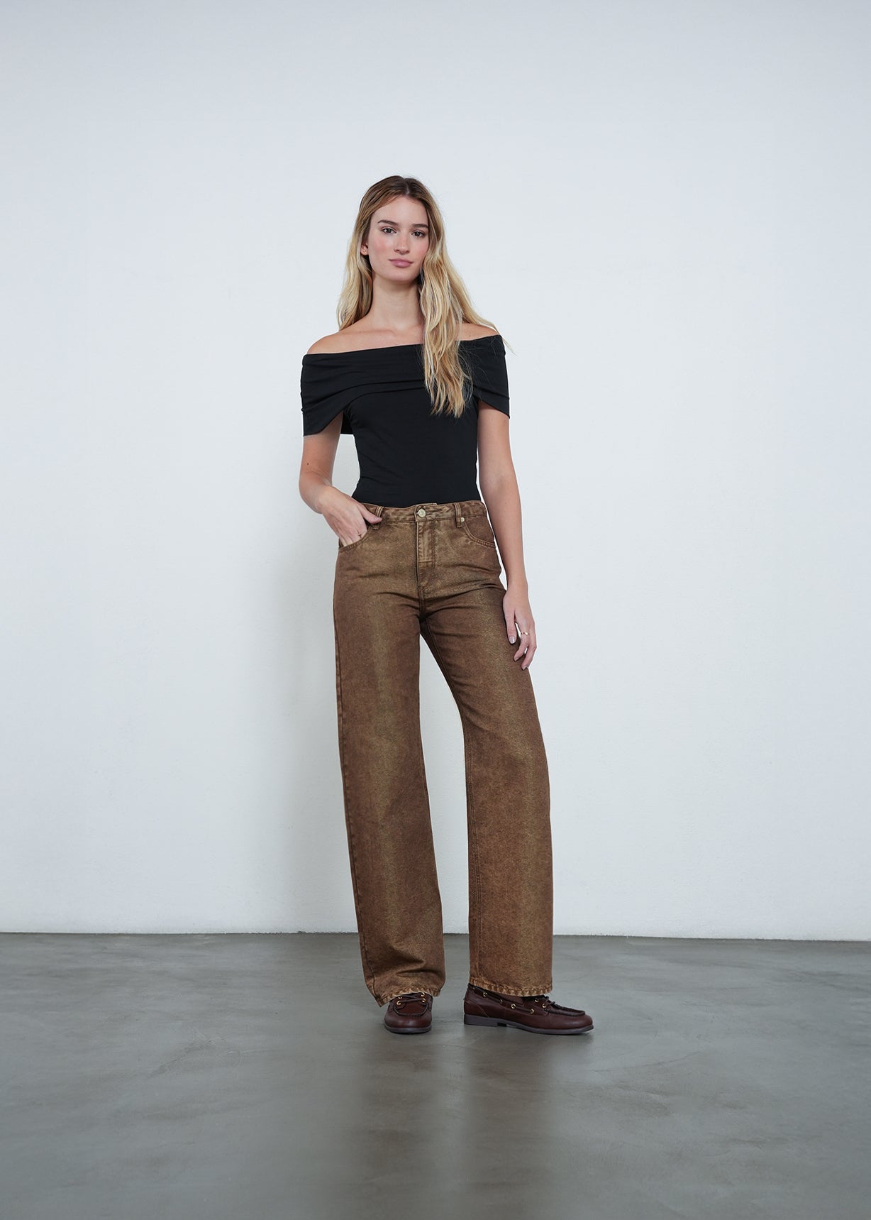 Jean Straight estilo vintage - Beige 14_492H336_BEI151307_3
