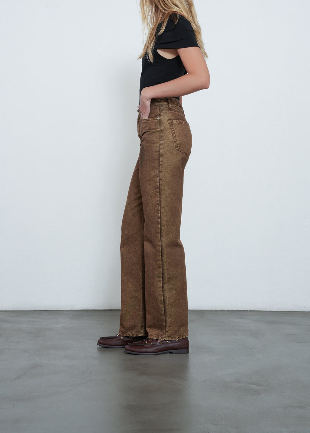 Jean Straight estilo vintage - Beige 14_492H336_BEI151307_5