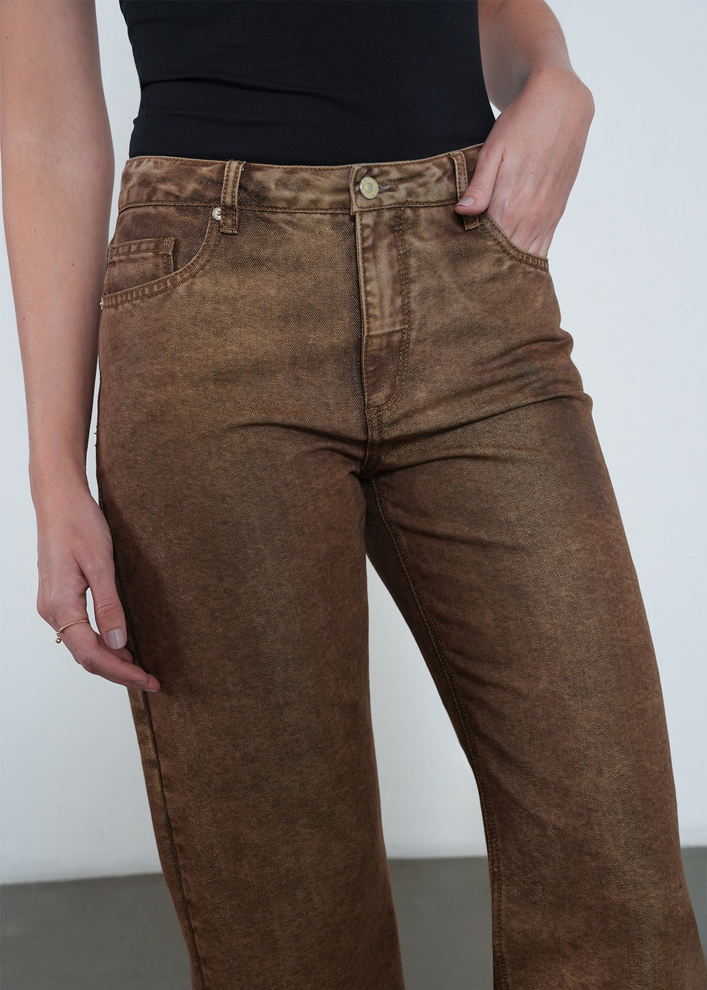 Jean Straight estilo vintage - Beige 14_492H336_BEI151307_7