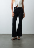 Jean Flare en black denim - Negro 14_493G005_NEG193909_0