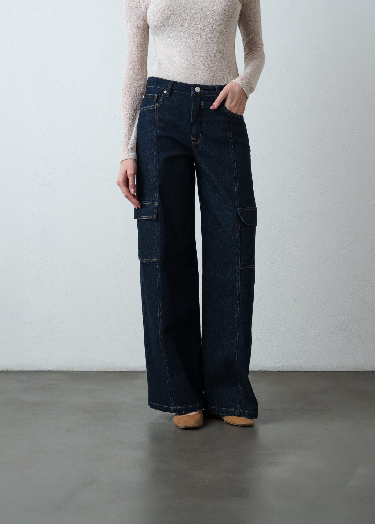 Jean Wide Leg Long tono oscuro - Azul 14_493G307_AZU183928_0