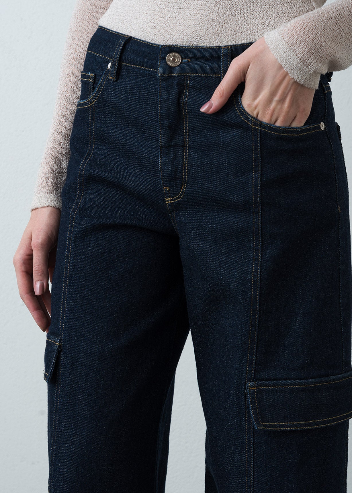 Jean Wide Leg Long tono oscuro - Azul 14_493G307_AZU183928_4